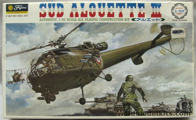 Fujimi 1/48 Aerospatiale Sud Alouette III - French Air Force or Navy / Malaysia Royal Air Force / Israel Air Force, 5H4-250 plastic model kit